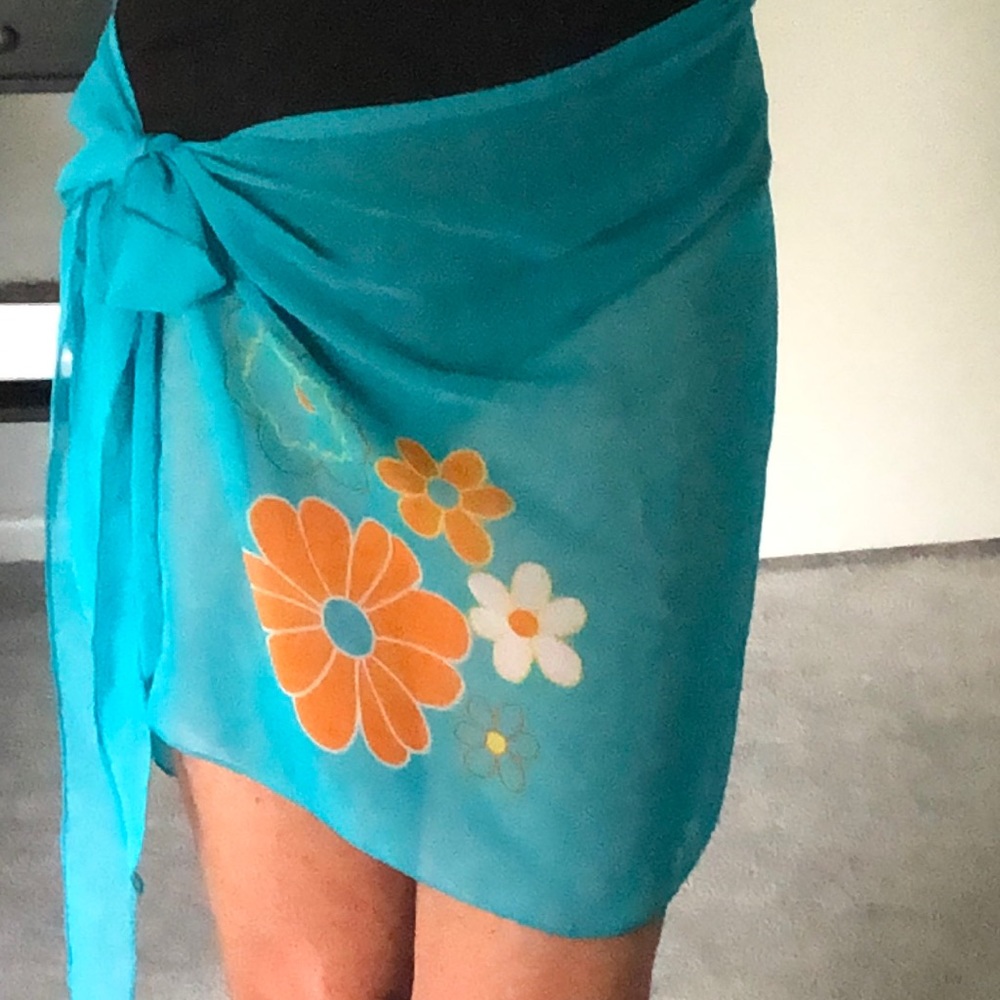 VINTAGE SWIMSUIT COVERUP• SARONG•ONE SIZE